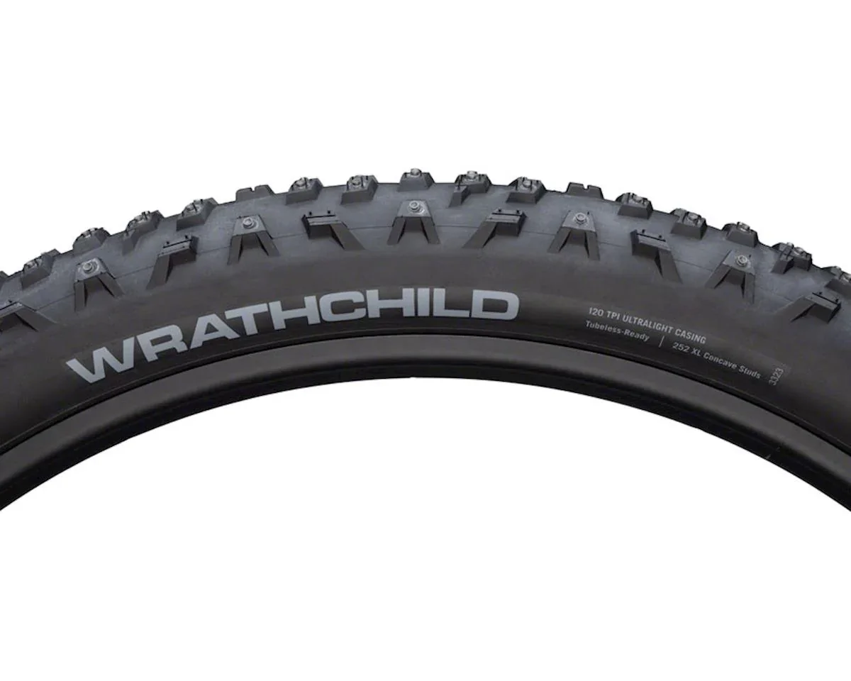 45NRTH Wrathchild Fat Bike Tire (Black) (Tubeless) (Studded) (29") (2.6") (120tpi) - view 3